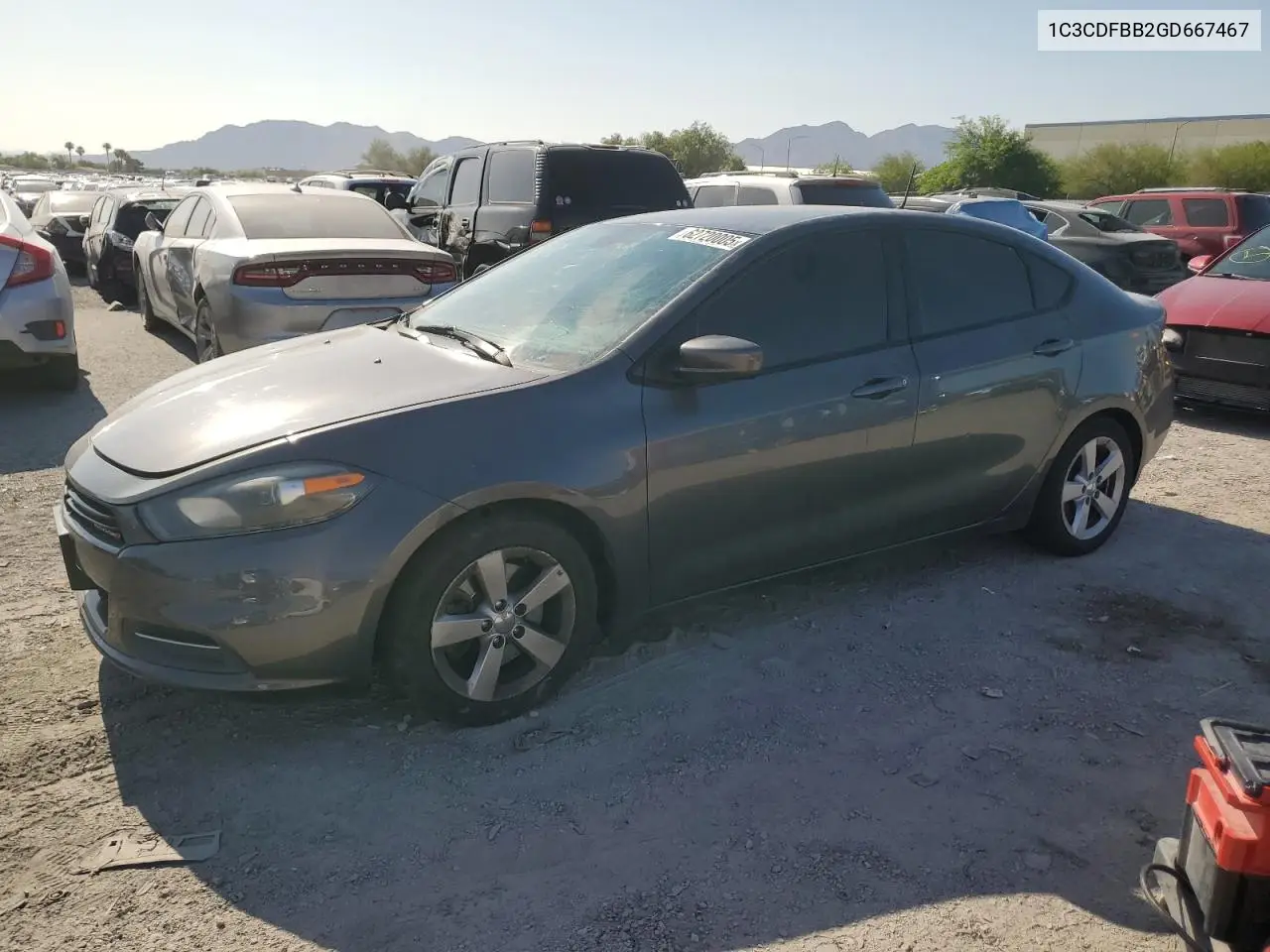 2016 Dodge Dart Sxt VIN: 1C3CDFBB2GD667467 Lot: 62720005