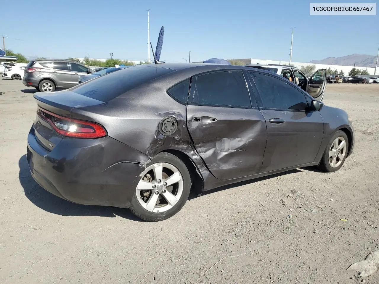 2016 Dodge Dart Sxt VIN: 1C3CDFBB2GD667467 Lot: 62720005