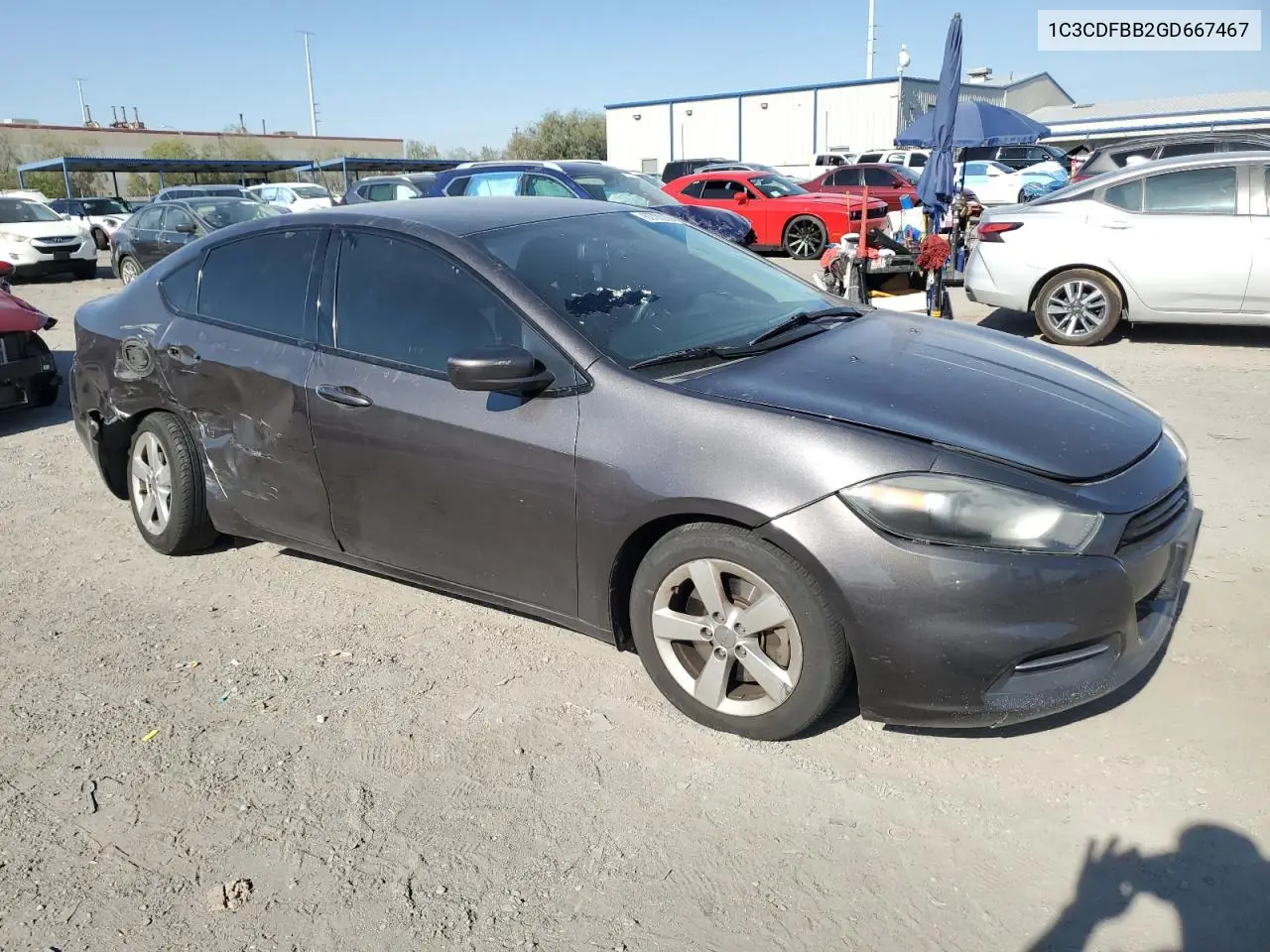 2016 Dodge Dart Sxt VIN: 1C3CDFBB2GD667467 Lot: 62720005