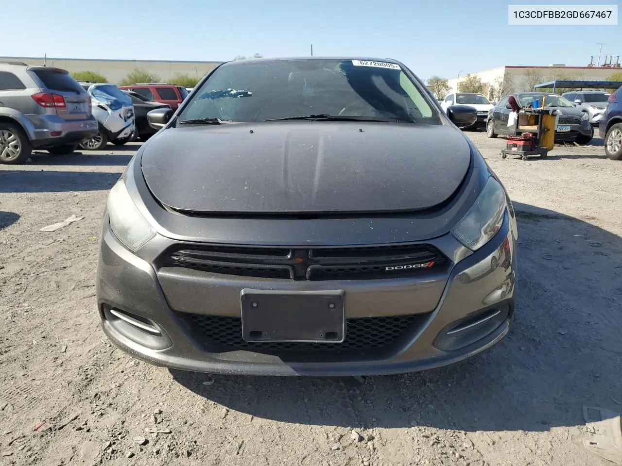 2016 Dodge Dart Sxt VIN: 1C3CDFBB2GD667467 Lot: 62720005
