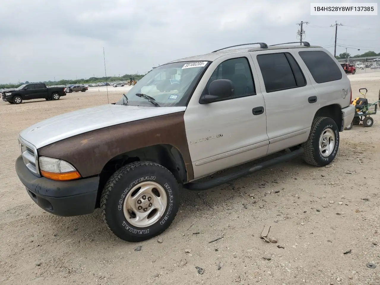 1998 Dodge Durango VIN: 1B4HS28Y8WF137385 Lot: 55100205