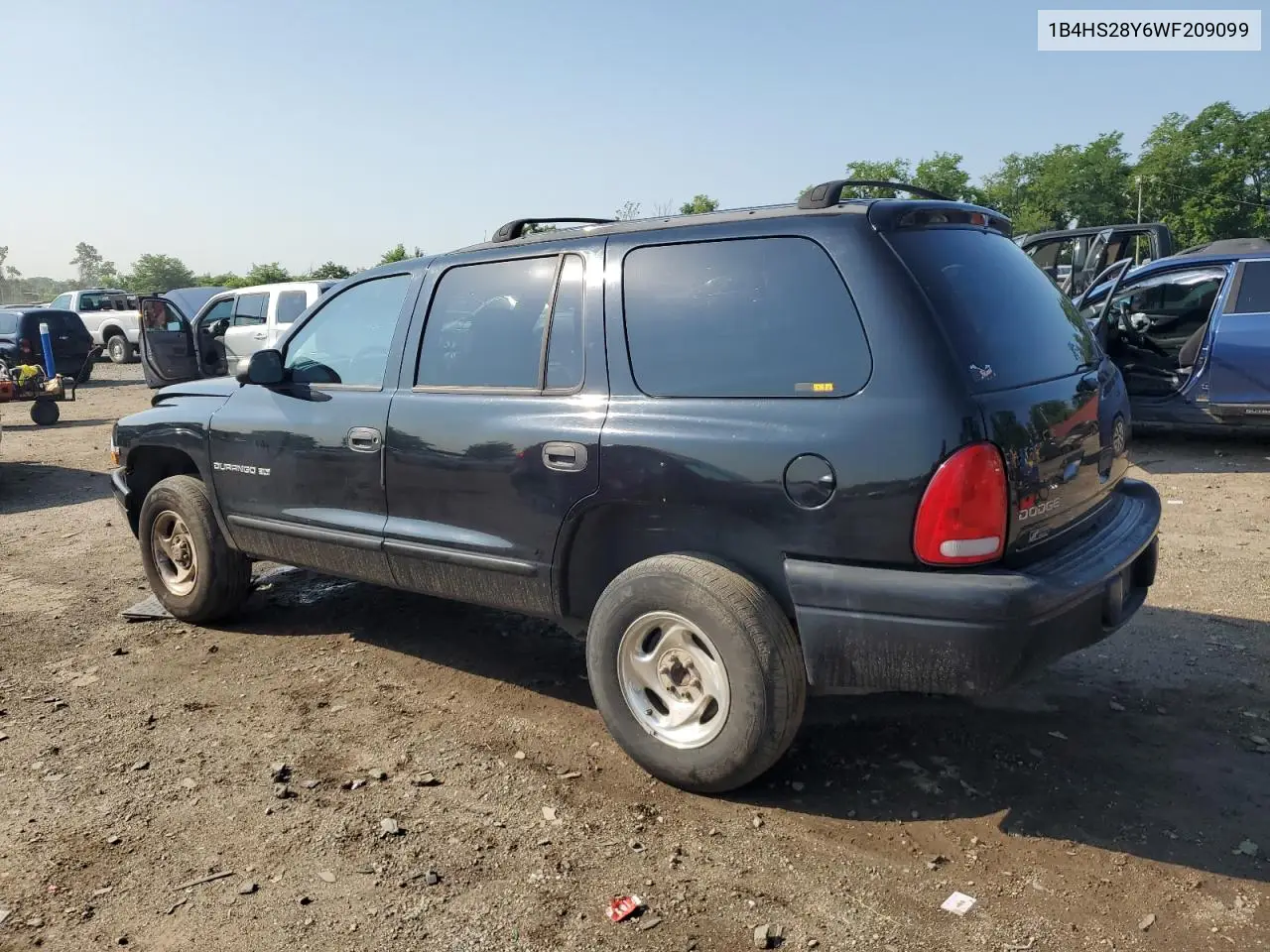 1998 Dodge Durango VIN: 1B4HS28Y6WF209099 Lot: 62510765