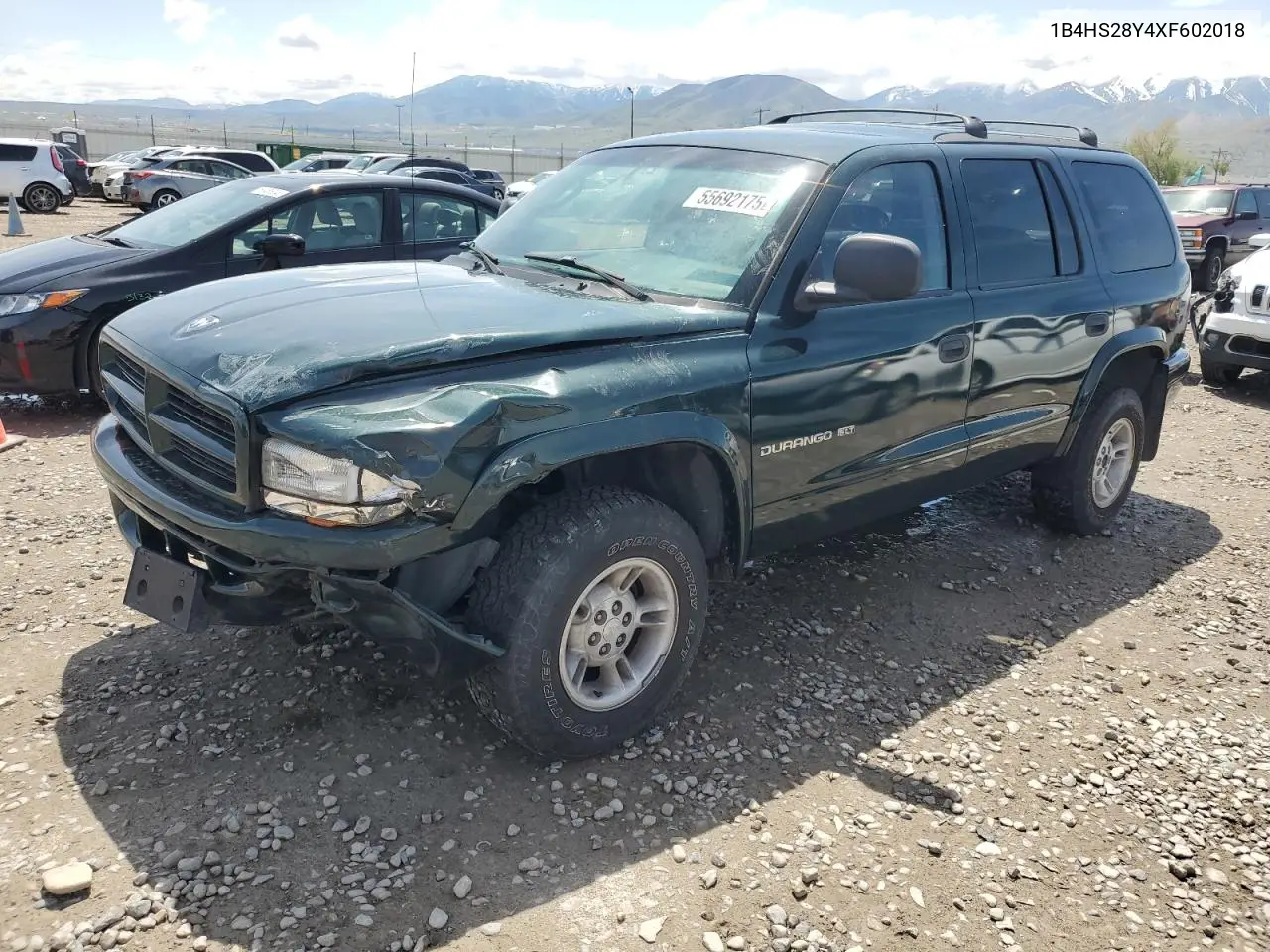 1999 Dodge Durango VIN: 1B4HS28Y4XF602018 Lot: 55692175