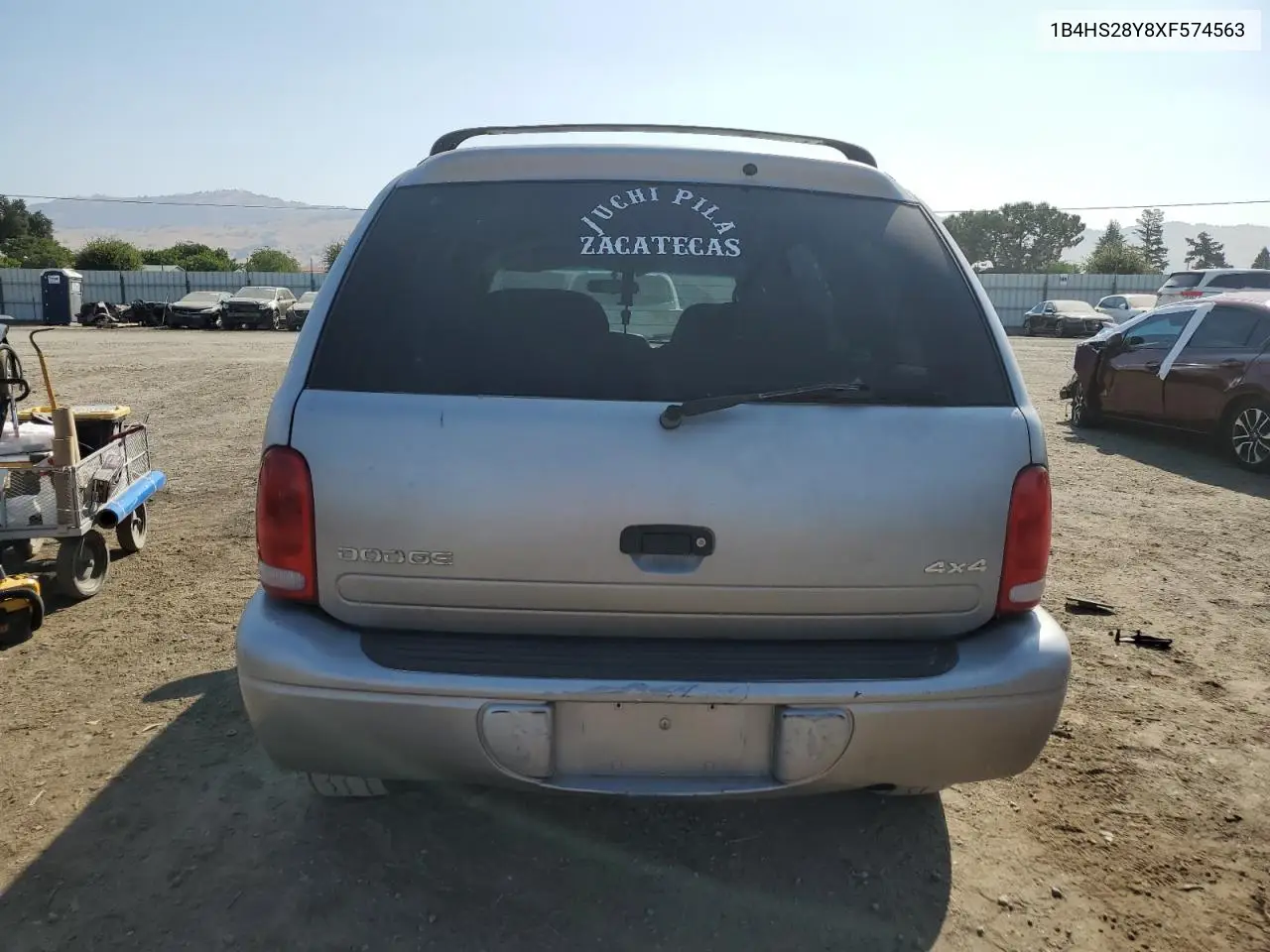 1999 Dodge Durango VIN: 1B4HS28Y8XF574563 Lot: 59997105