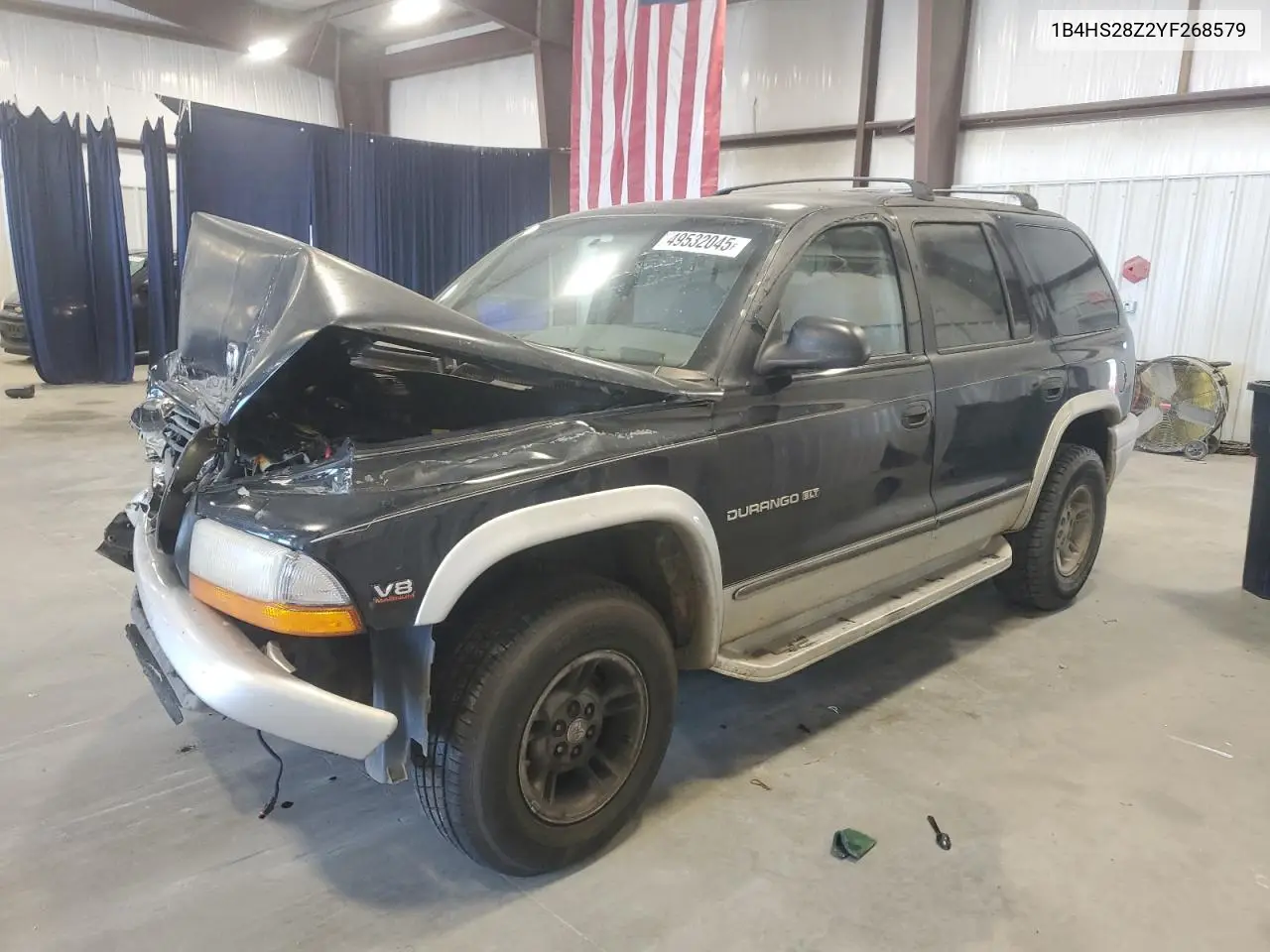 2000 Dodge Durango VIN: 1B4HS28Z2YF268579 Lot: 49532045