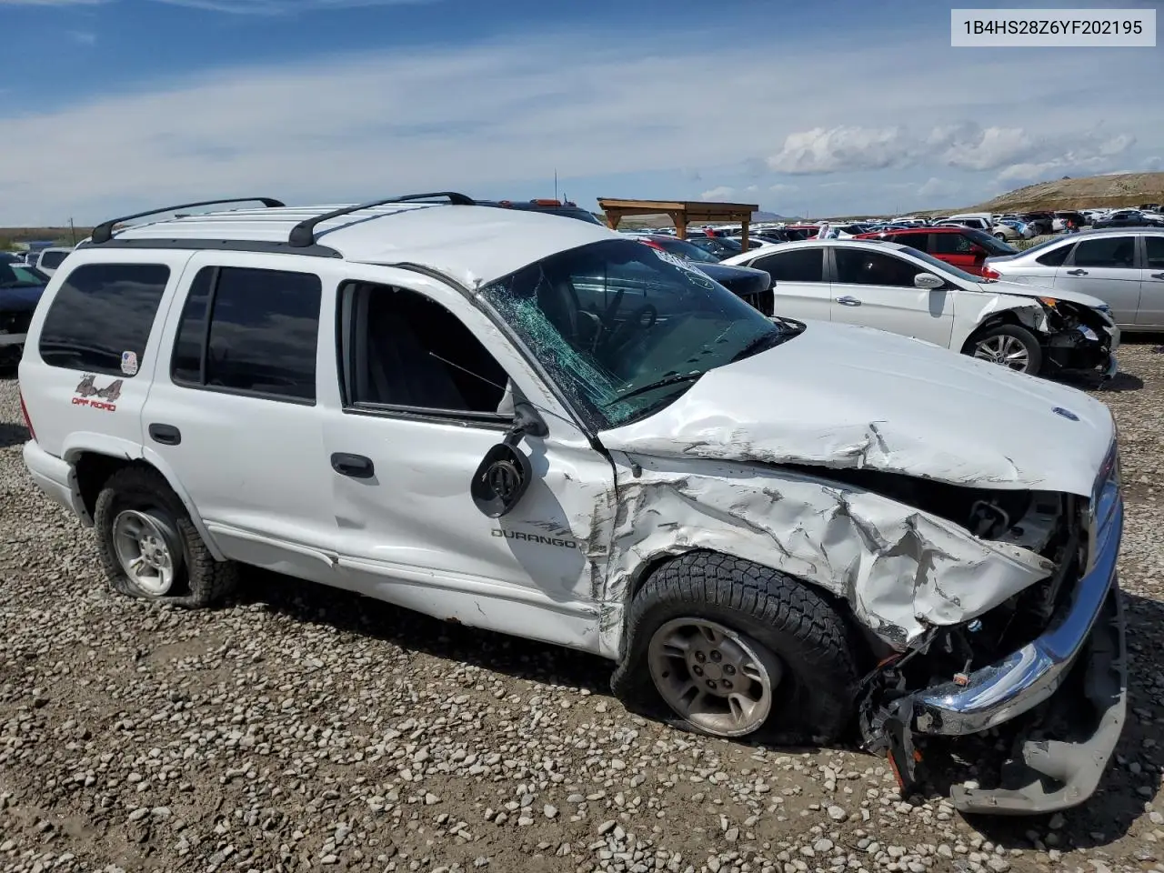 2000 Dodge Durango VIN: 1B4HS28Z6YF202195 Lot: 55115865