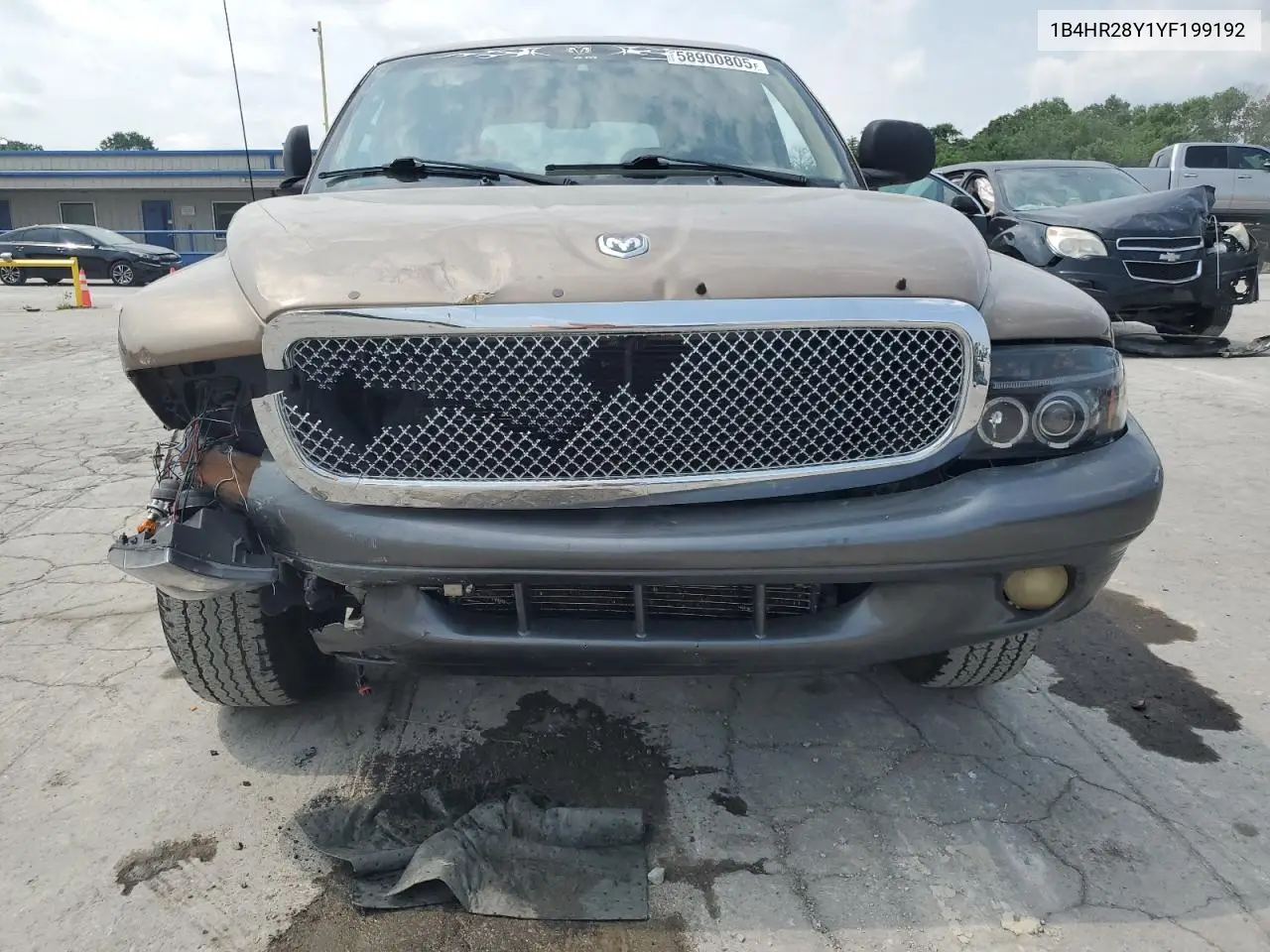2000 Dodge Durango VIN: 1B4HR28Y1YF199192 Lot: 58900805