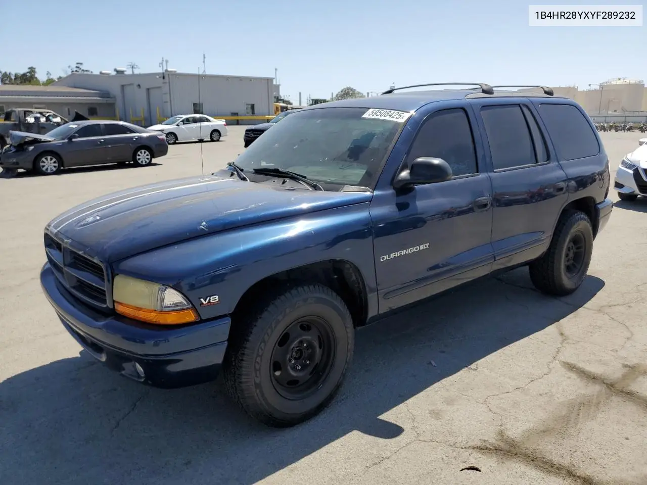 2000 Dodge Durango VIN: 1B4HR28YXYF289232 Lot: 59508425