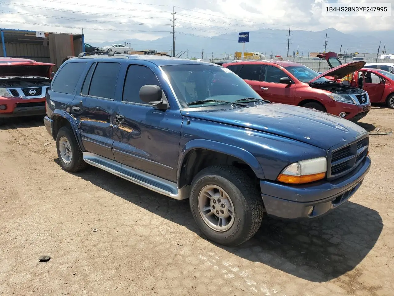 2000 Dodge Durango VIN: 1B4HS28N3YF247995 Lot: 60335695