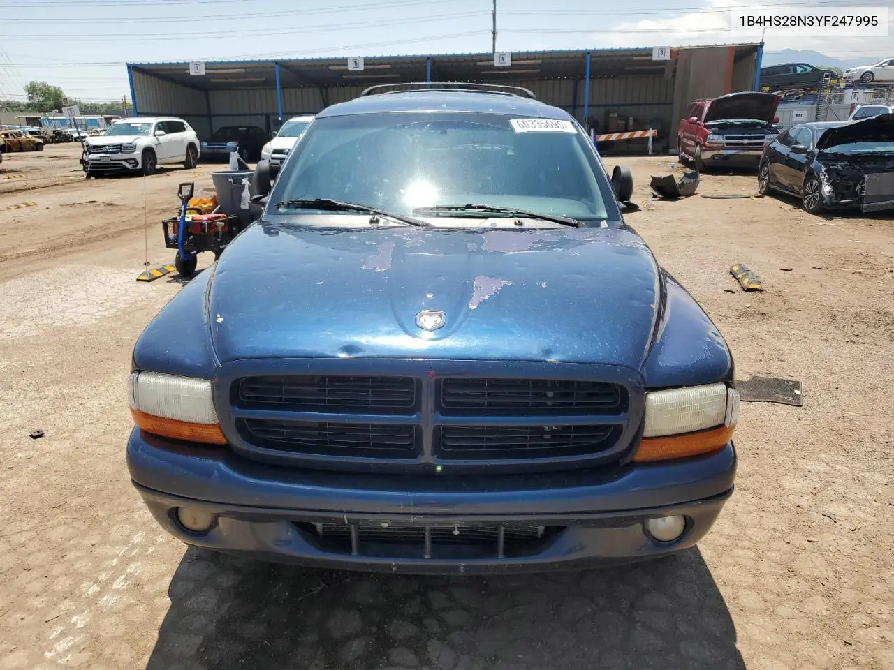 2000 Dodge Durango VIN: 1B4HS28N3YF247995 Lot: 60335695