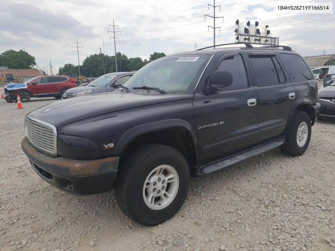 2000 Dodge Durango VIN: 1B4HS28Z1YF166514 Lot: 60993335