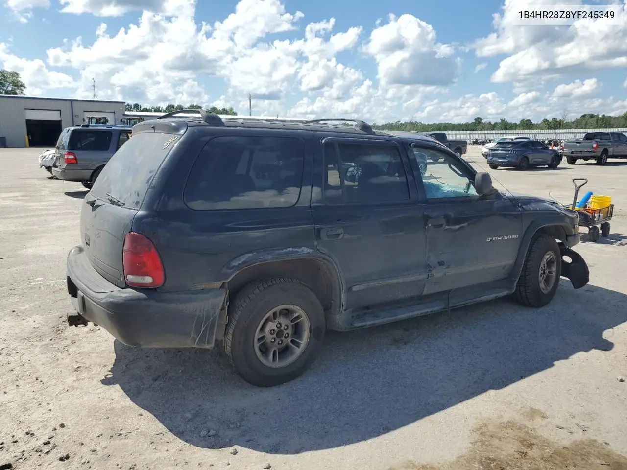 2000 Dodge Durango VIN: 1B4HR28Z8YF245349 Lot: 61291595