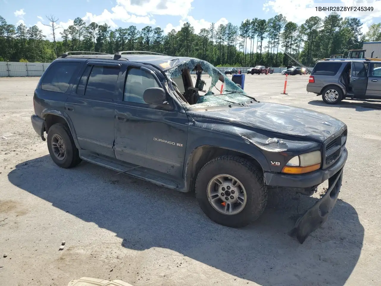 2000 Dodge Durango VIN: 1B4HR28Z8YF245349 Lot: 61291595