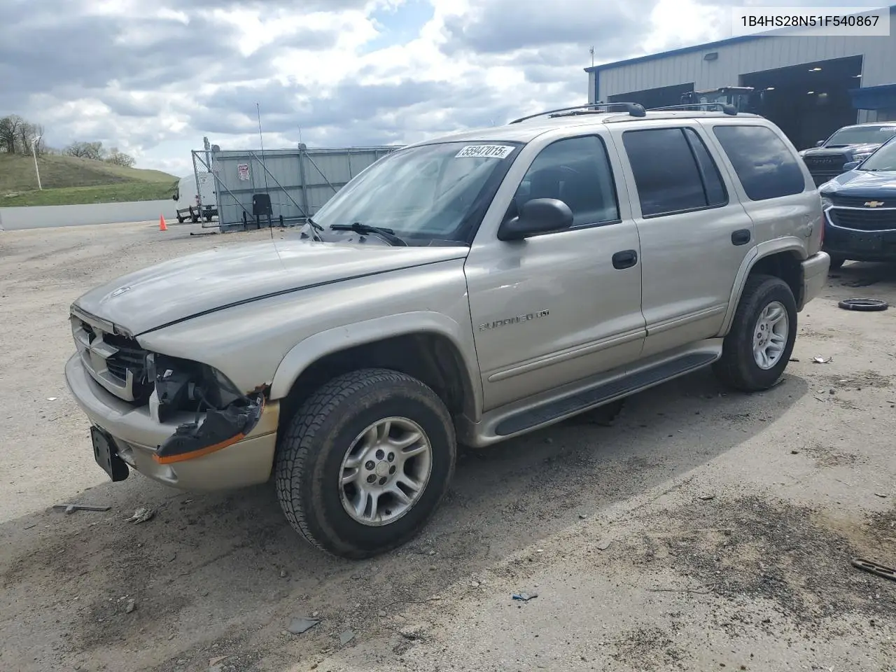 2001 Dodge Durango VIN: 1B4HS28N51F540867 Lot: 55947015