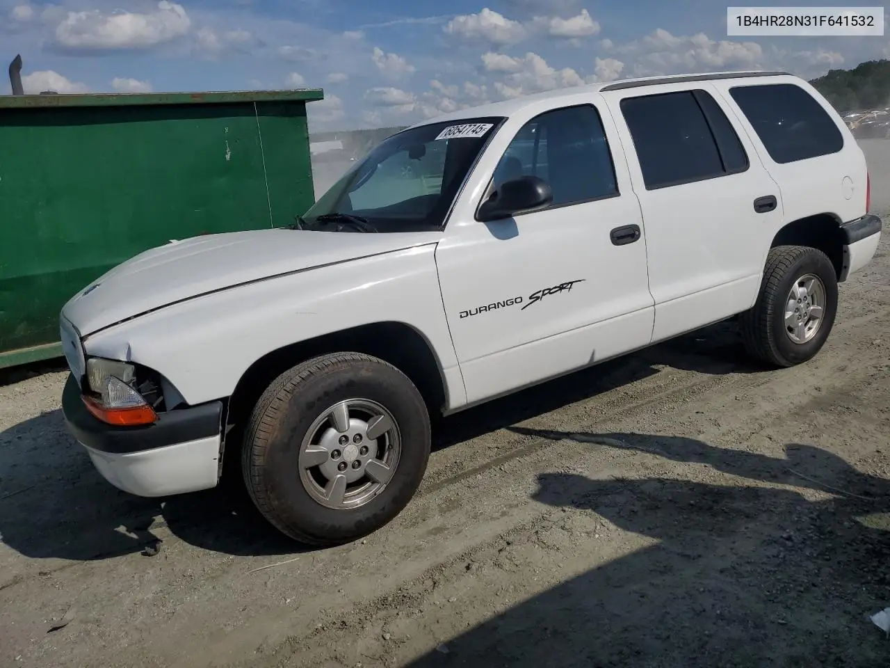 2001 Dodge Durango VIN: 1B4HR28N31F641532 Lot: 60547745