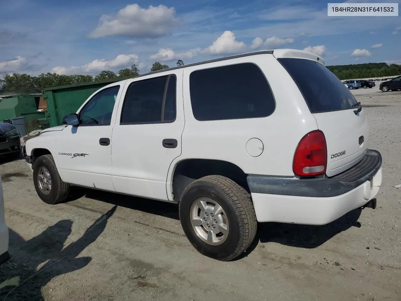 2001 Dodge Durango VIN: 1B4HR28N31F641532 Lot: 60547745