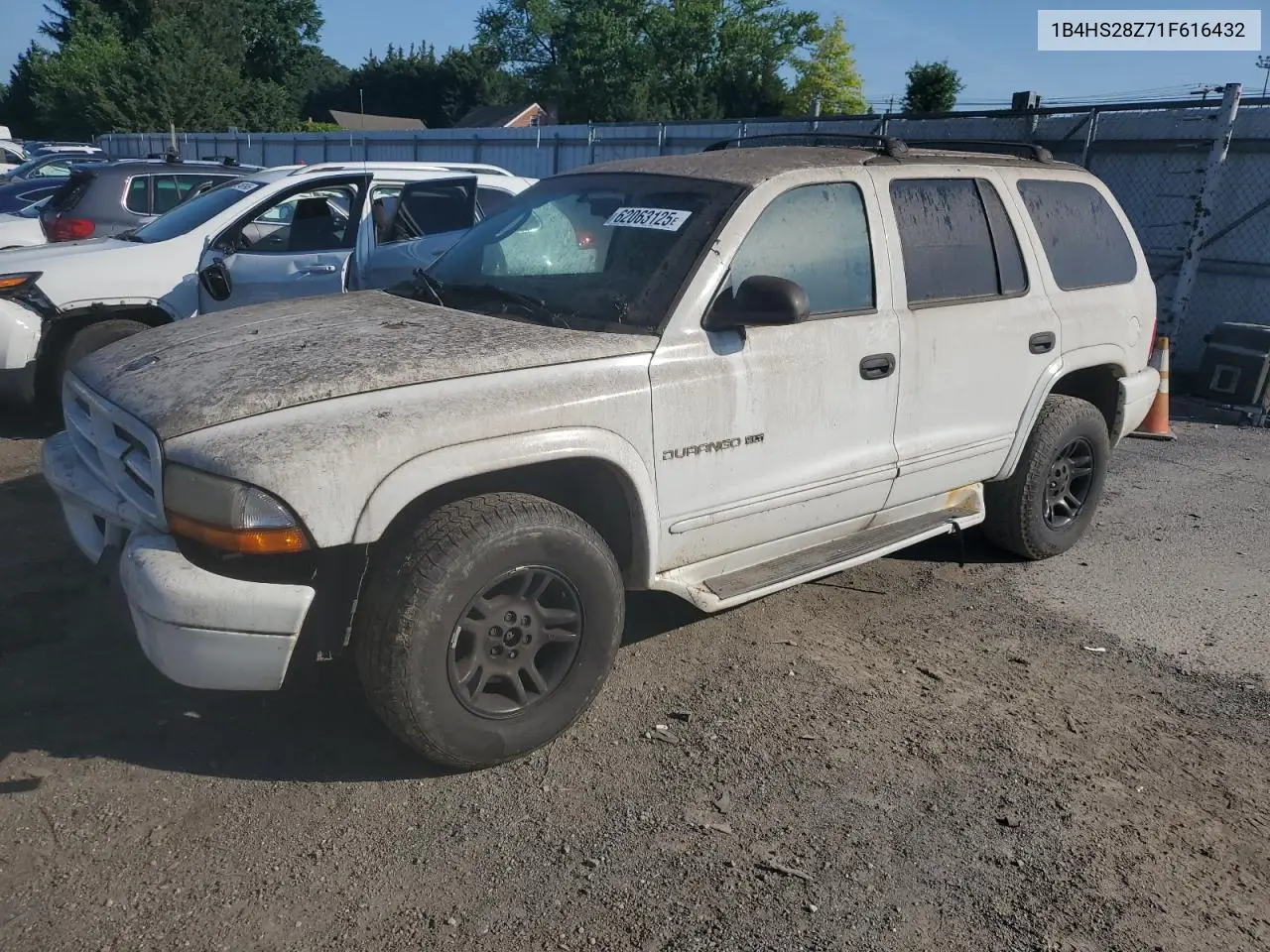 2001 Dodge Durango VIN: 1B4HS28Z71F616432 Lot: 62063125