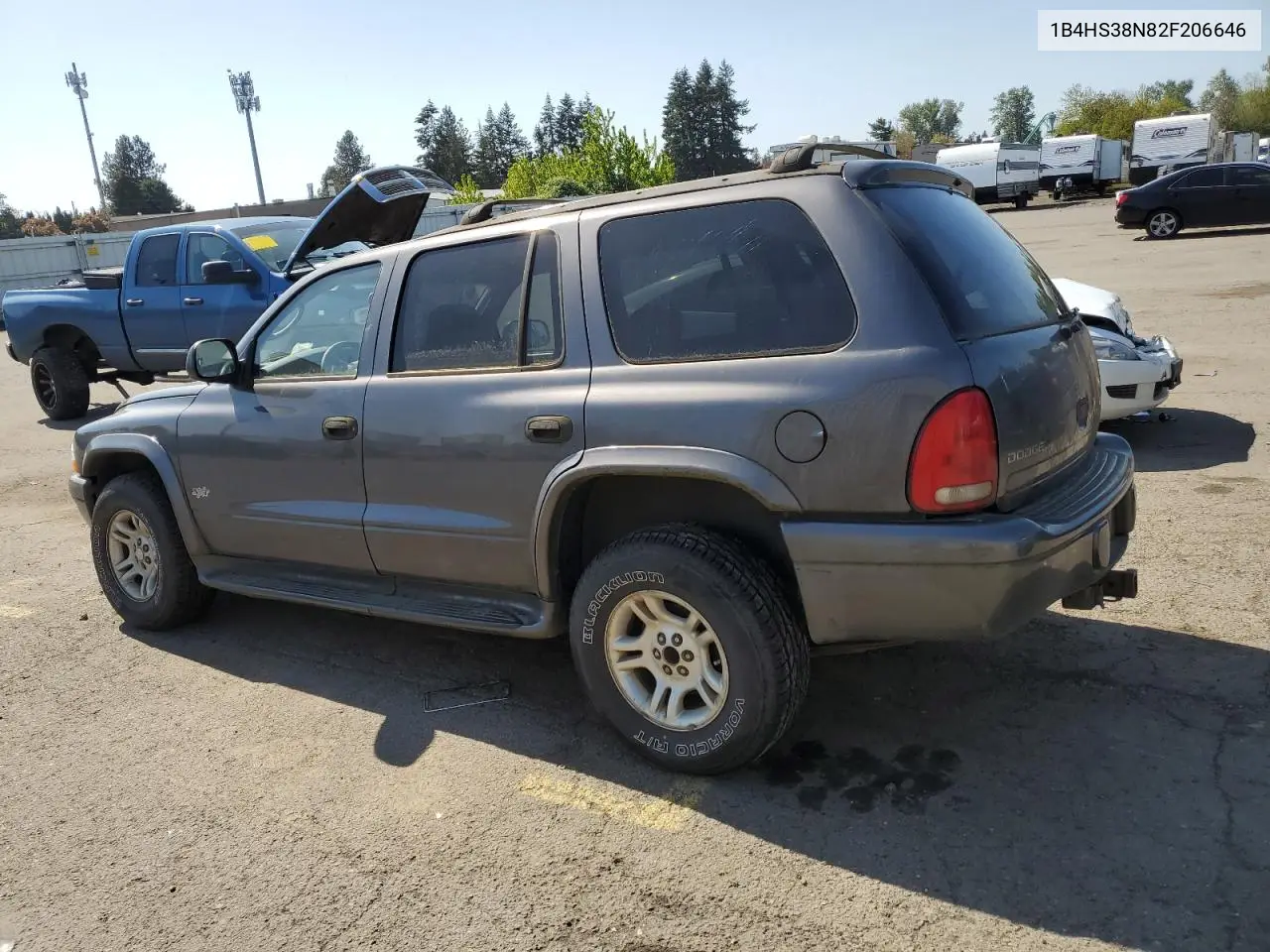 2002 Dodge Durango Sport VIN: 1B4HS38N82F206646 Lot: 53000075