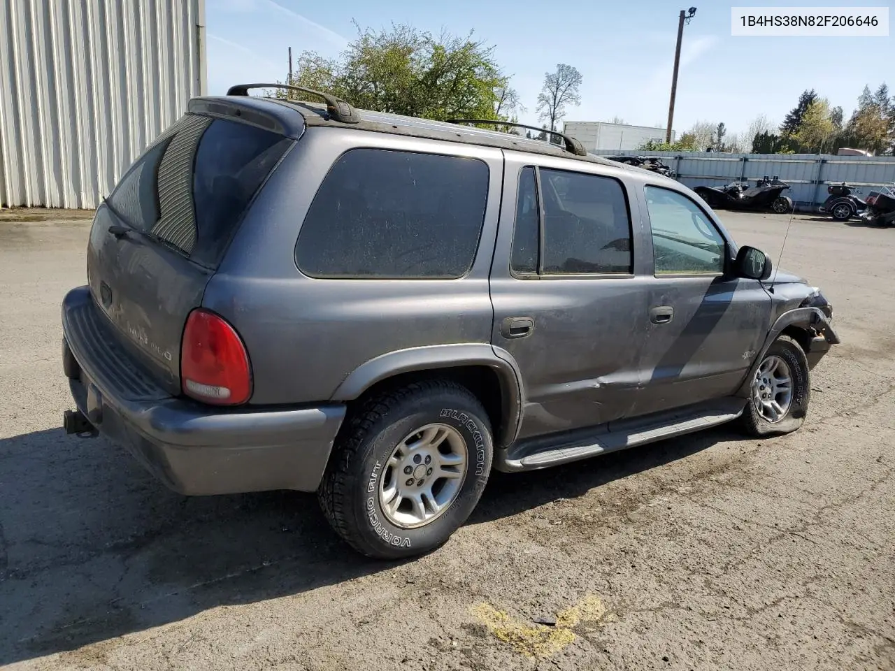2002 Dodge Durango Sport VIN: 1B4HS38N82F206646 Lot: 53000075