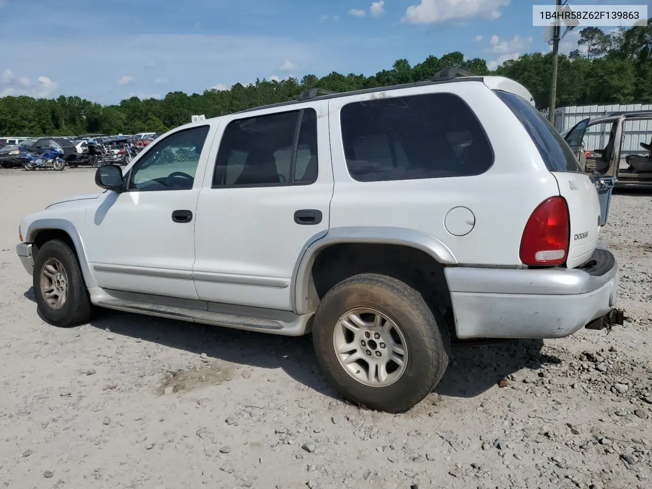 2002 Dodge Durango Slt Plus VIN: 1B4HR58Z62F139863 Lot: 55029495