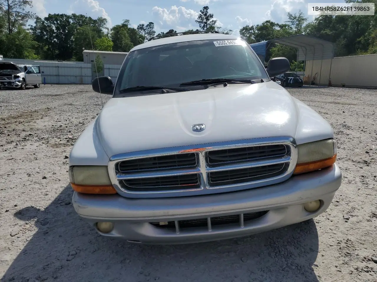 2002 Dodge Durango Slt Plus VIN: 1B4HR58Z62F139863 Lot: 55029495