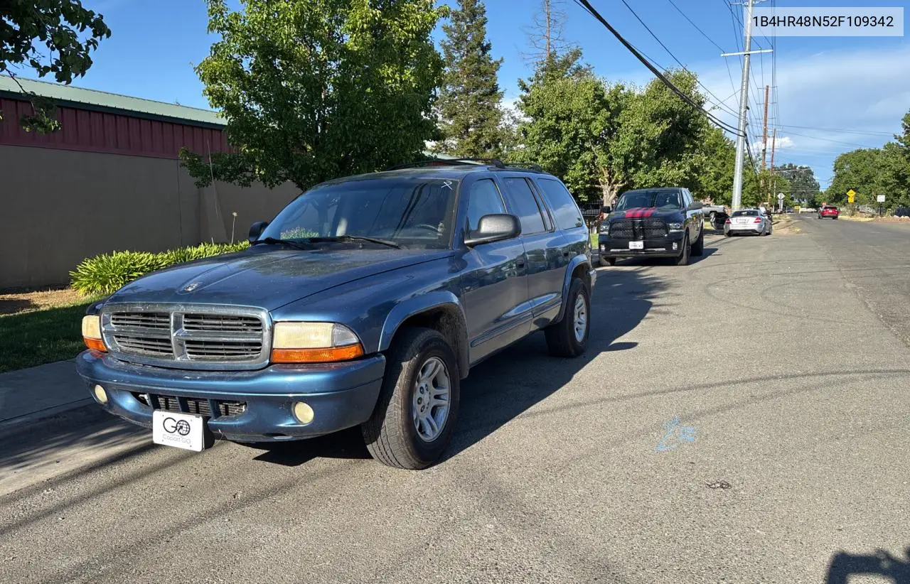 2002 Dodge Durango Slt VIN: 1B4HR48N52F109342 Lot: 57185665