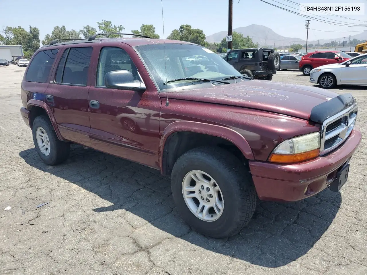2002 Dodge Durango Slt VIN: 1B4HS48N12F156193 Lot: 60462705