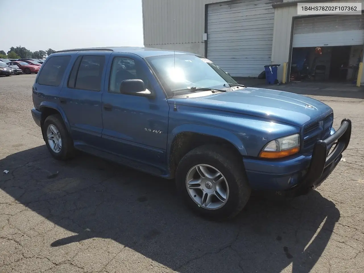 2002 Dodge Durango R/T VIN: 1B4HS78Z02F107362 Lot: 61957555