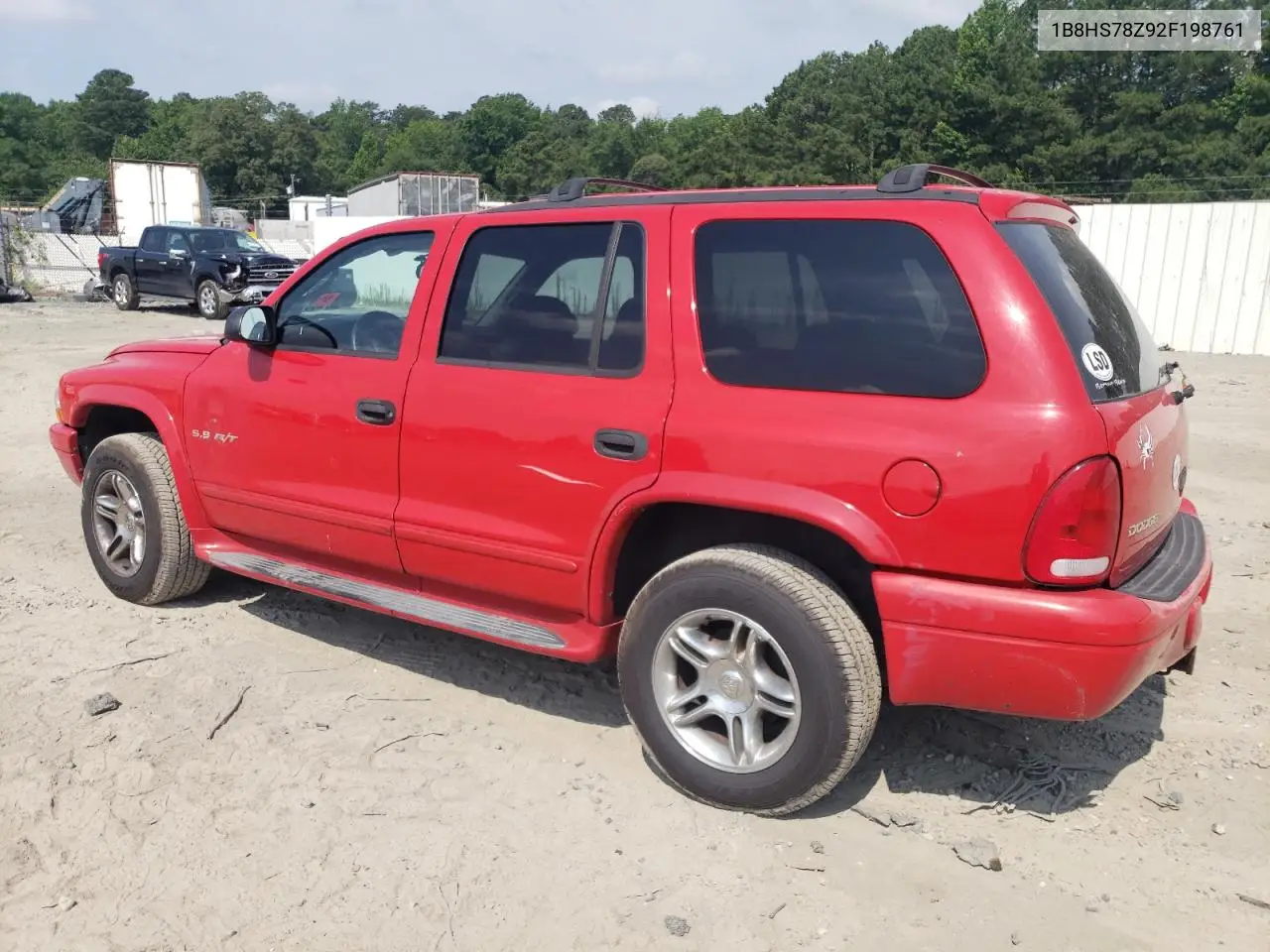 2002 Dodge Durango R/T VIN: 1B8HS78Z92F198761 Lot: 62779555