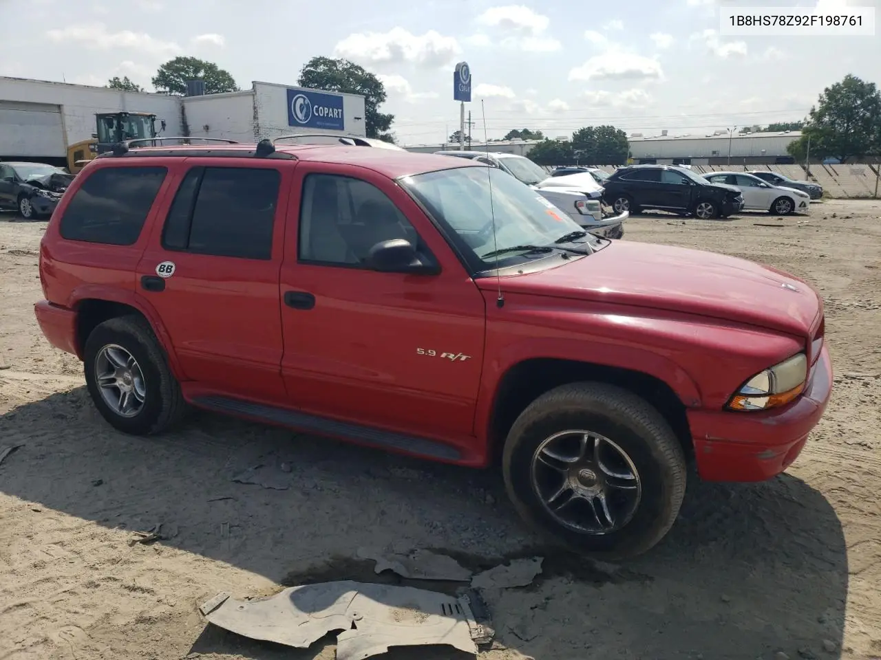 2002 Dodge Durango R/T VIN: 1B8HS78Z92F198761 Lot: 62779555