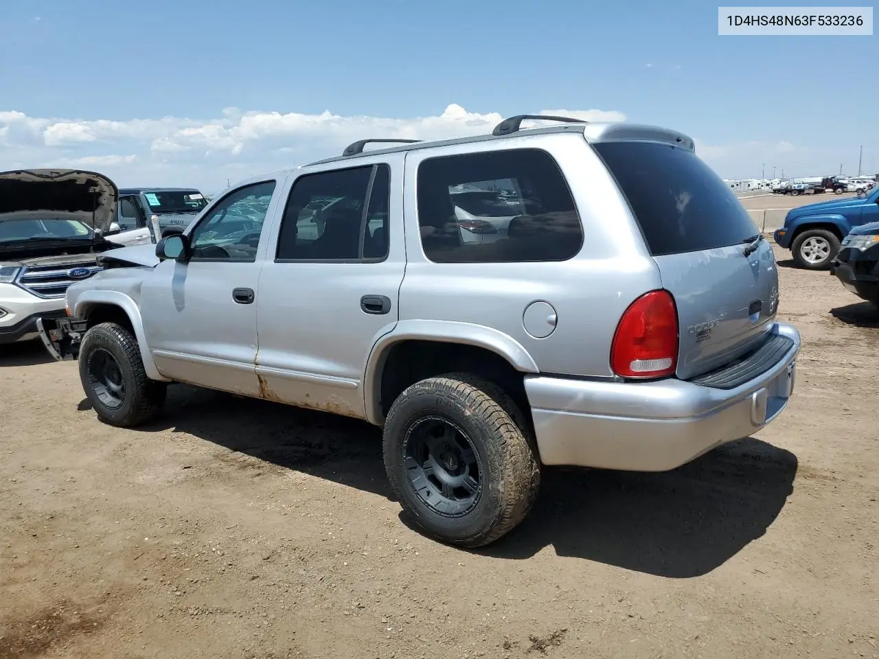 2003 Dodge Durango Slt VIN: 1D4HS48N63F533236 Lot: 61051625