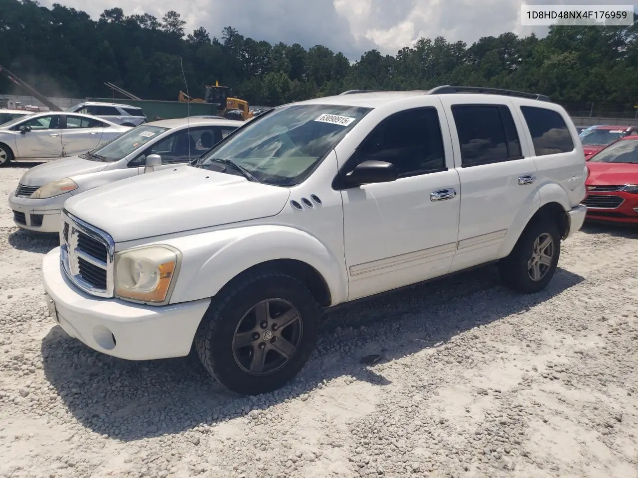 2004 Dodge Durango Slt VIN: 1D8HD48NX4F176959 Lot: 63098915