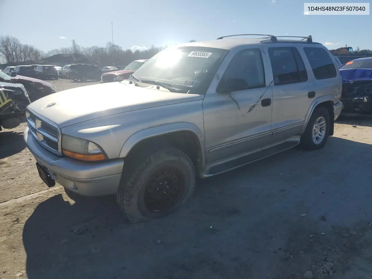 2005 Dodge Durango Slt VIN: 1D4HS48N23F507040 Lot: 50658565