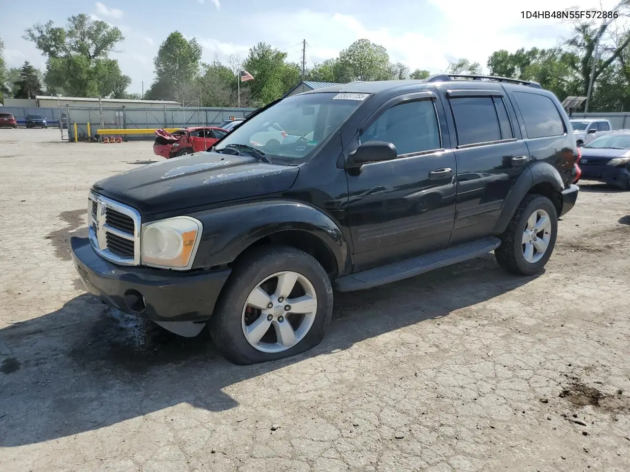 2005 Dodge Durango Slt VIN: 1D4HB48N55F572886 Lot: 55037755