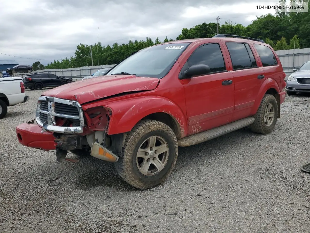 2005 Dodge Durango Slt VIN: 1D4HD48N85F616969 Lot: 55421275