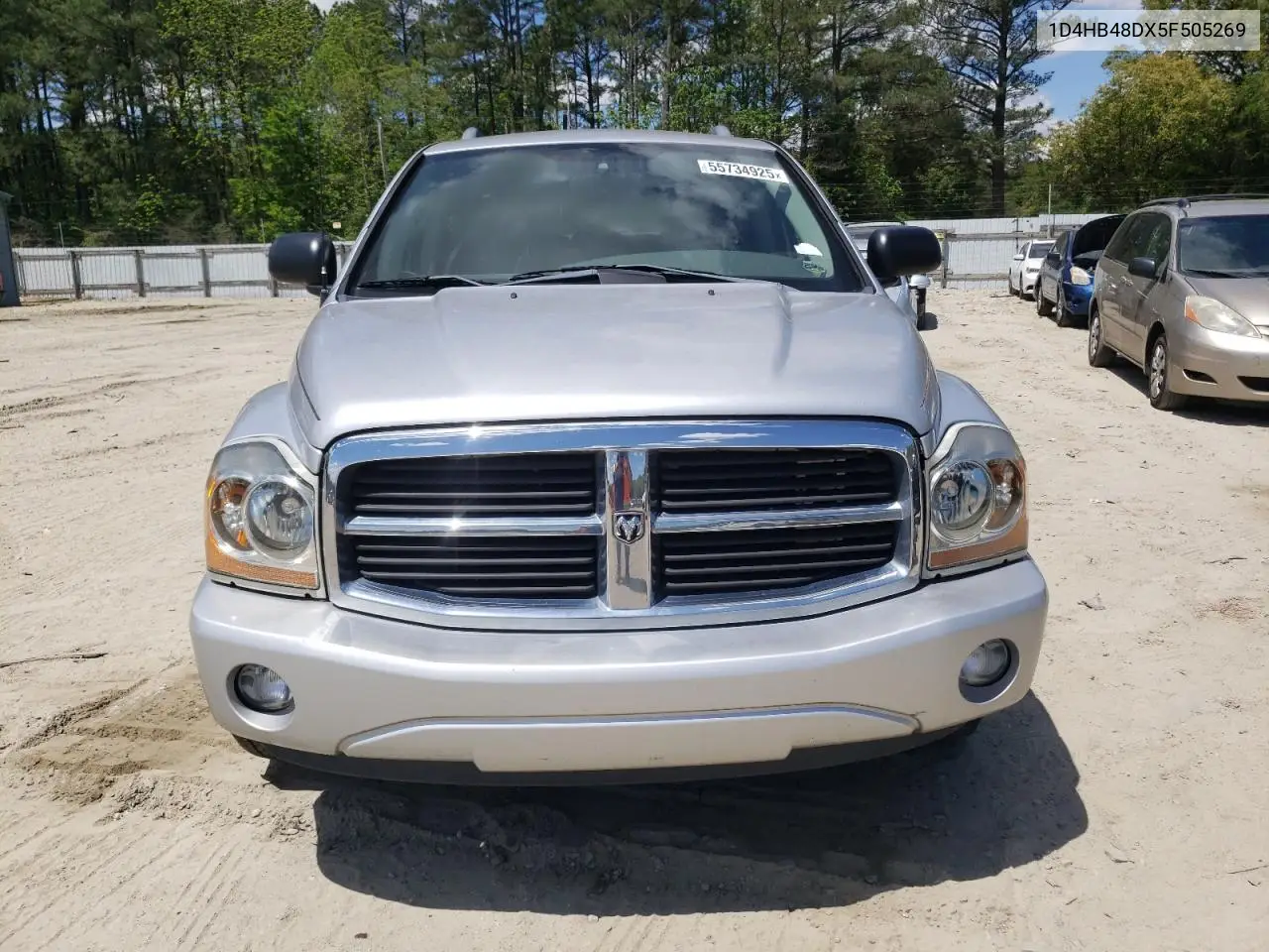 2005 Dodge Durango Slt VIN: 1D4HB48DX5F505269 Lot: 55734925