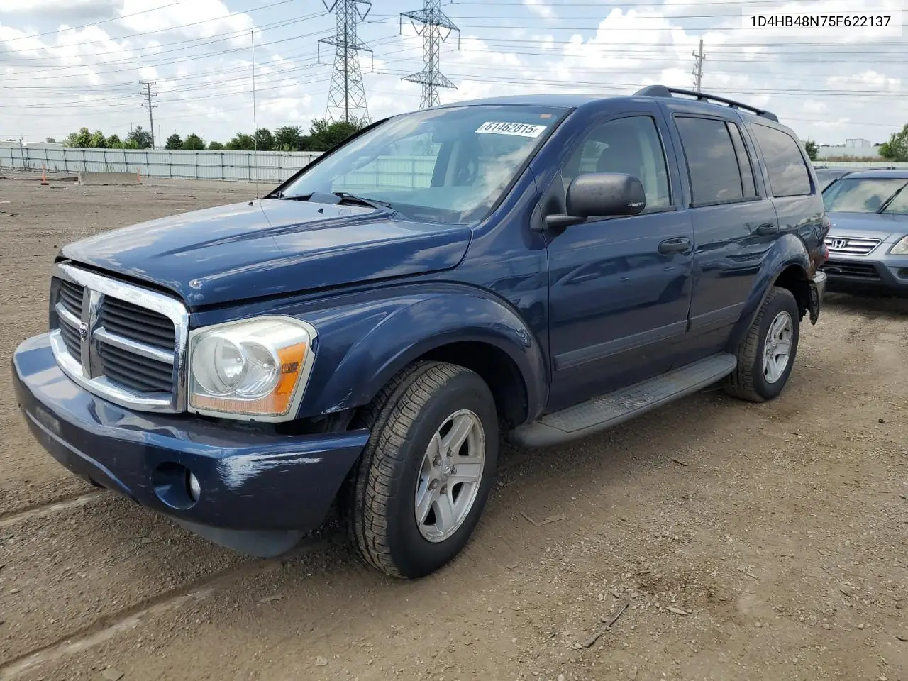 2005 Dodge Durango Slt VIN: 1D4HB48N75F622137 Lot: 61462815