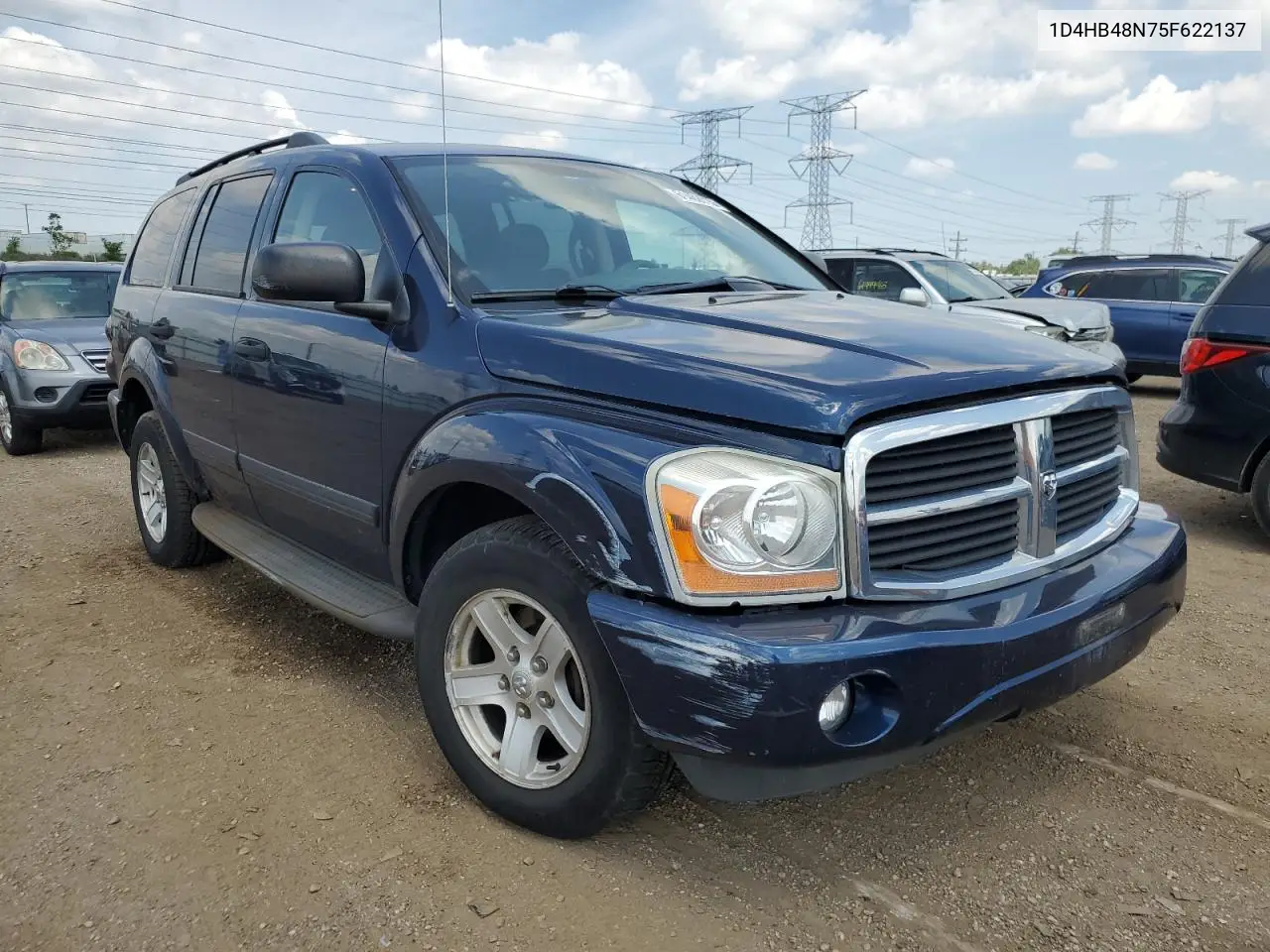 2005 Dodge Durango Slt VIN: 1D4HB48N75F622137 Lot: 61462815