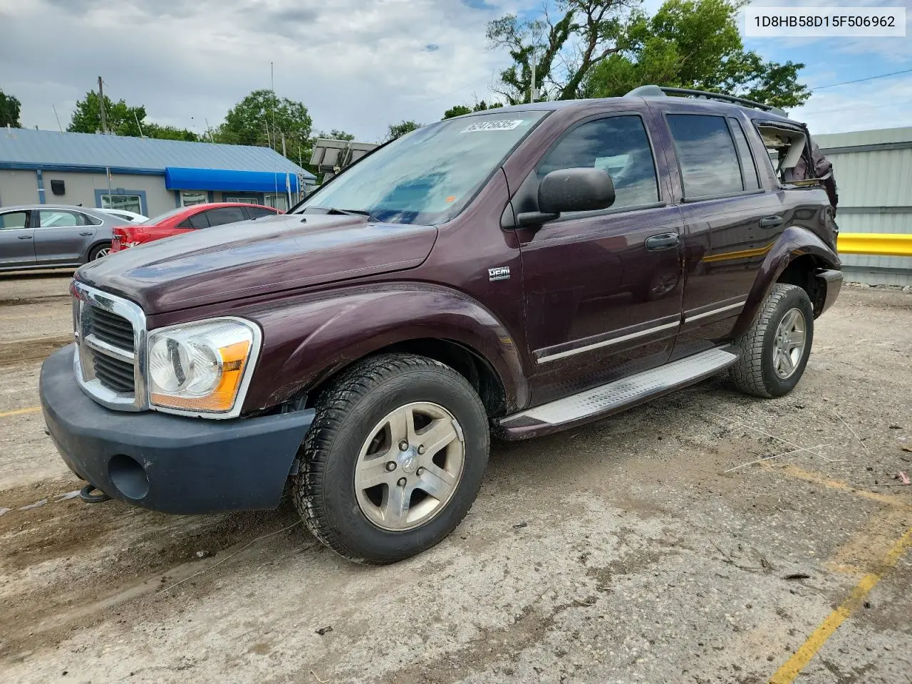 2005 Dodge Durango Limited VIN: 1D8HB58D15F506962 Lot: 62475635