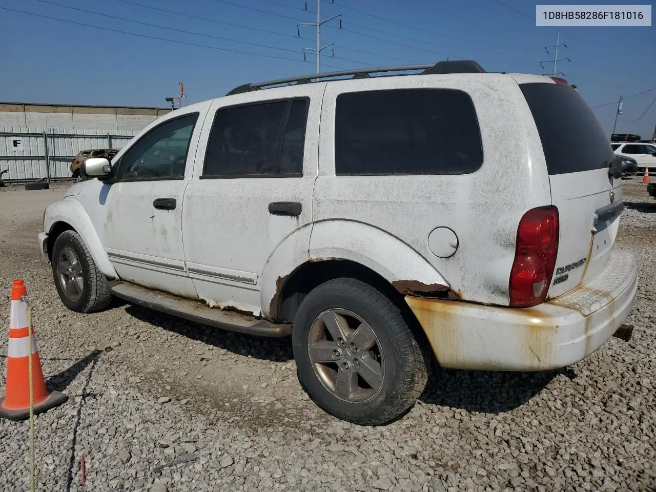 2006 Dodge Durango Limited VIN: 1D8HB58286F181016 Lot: 48200465