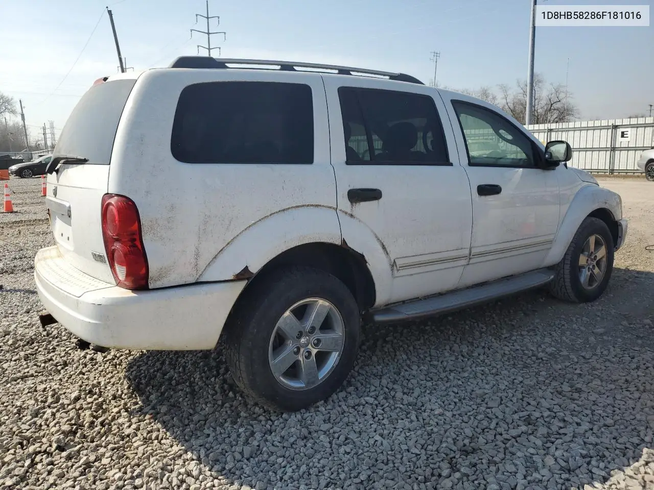 2006 Dodge Durango Limited VIN: 1D8HB58286F181016 Lot: 48200465