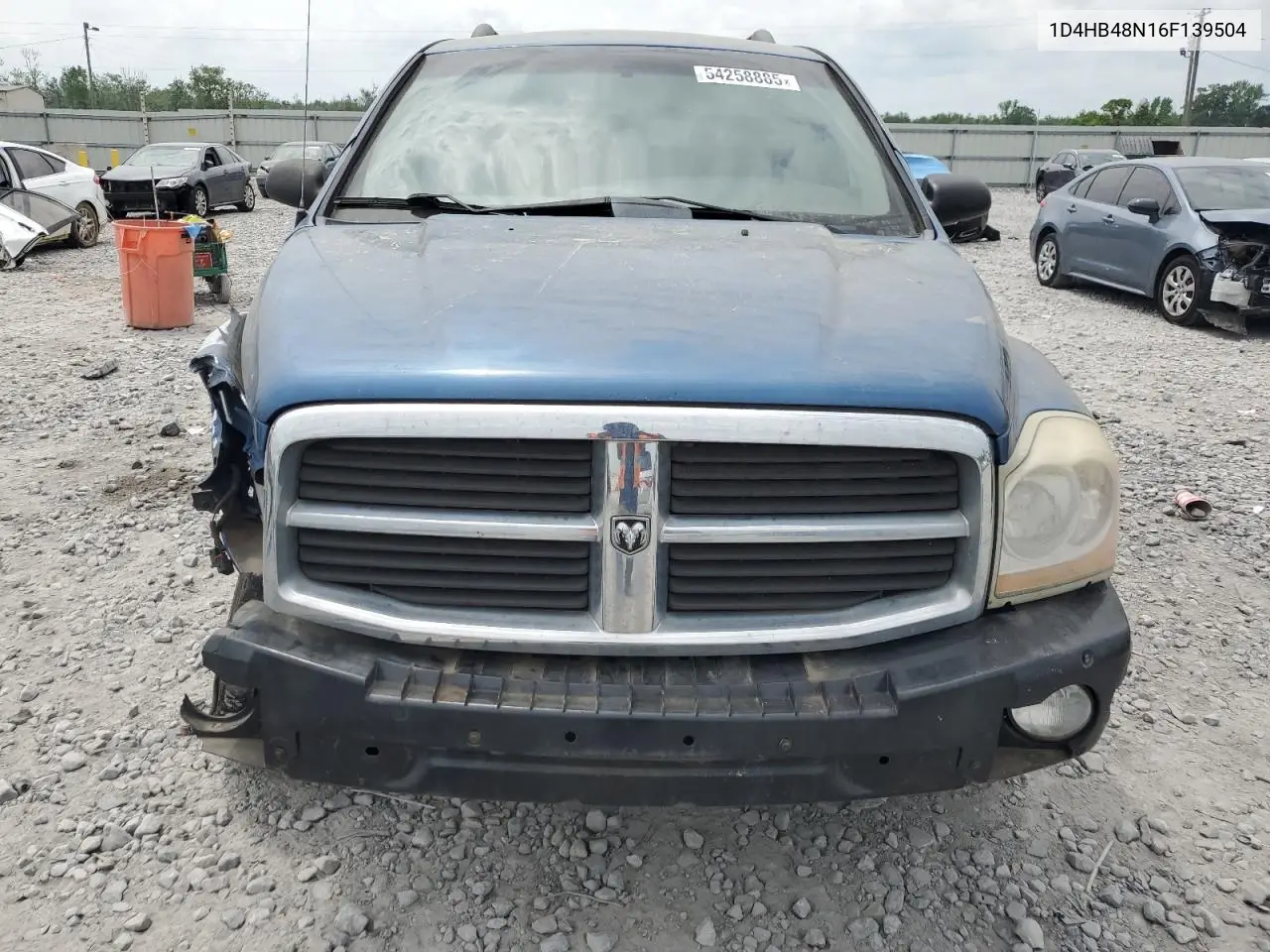 2006 Dodge Durango Slt VIN: 1D4HB48N16F139504 Lot: 54258885