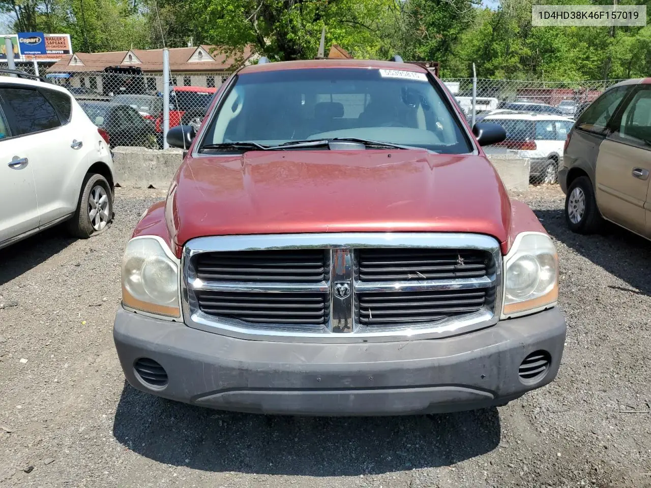 2006 Dodge Durango Sxt VIN: 1D4HD38K46F157019 Lot: 55395815