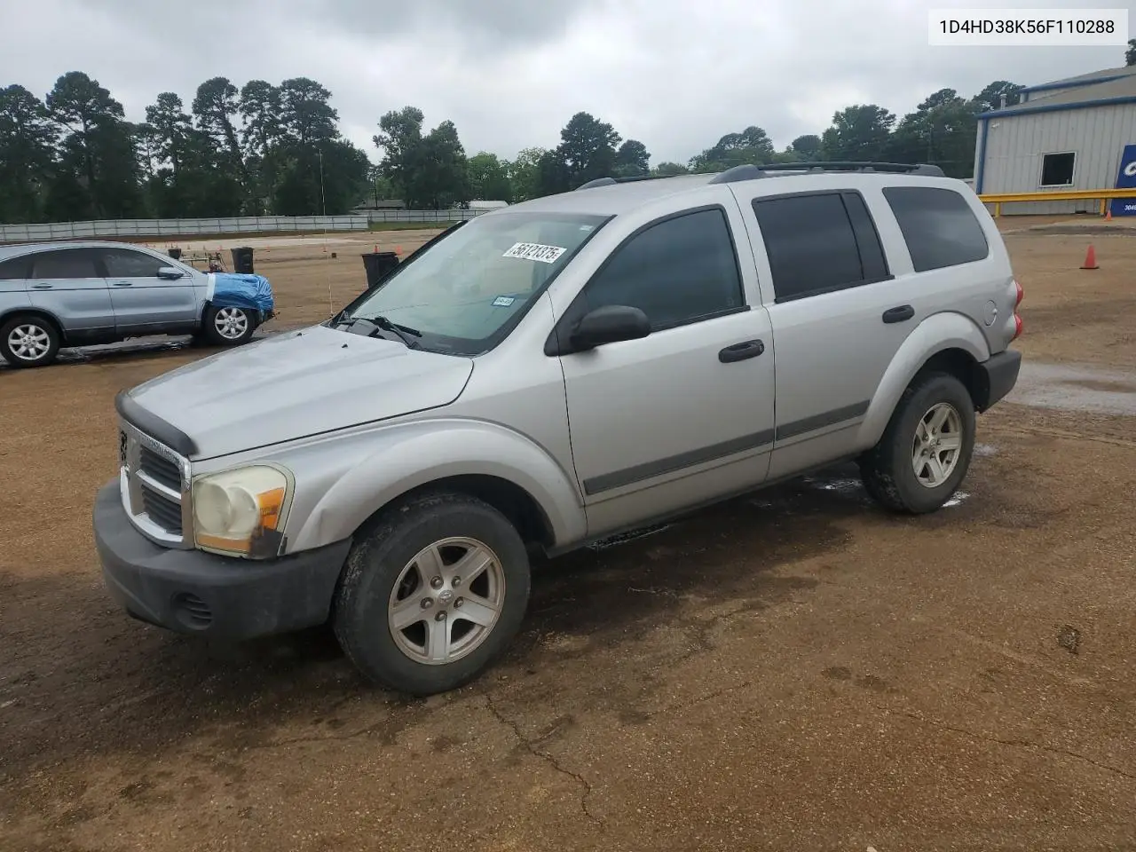 2006 Dodge Durango Sxt VIN: 1D4HD38K56F110288 Lot: 56121375