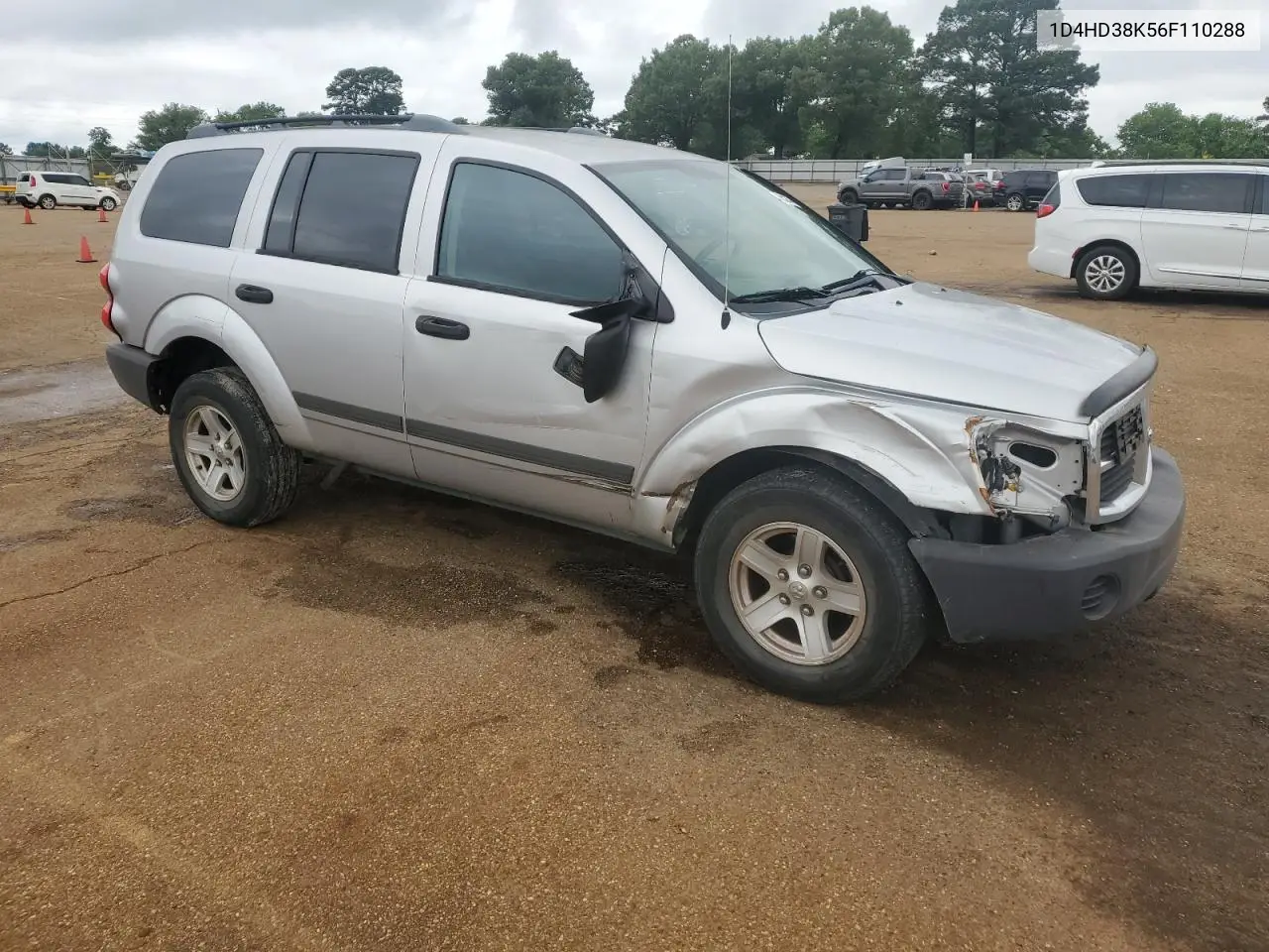 2006 Dodge Durango Sxt VIN: 1D4HD38K56F110288 Lot: 56121375
