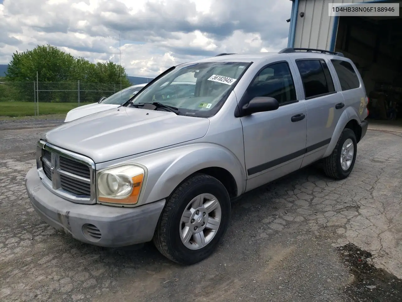 2006 Dodge Durango Sxt VIN: 1D4HB38N06F188946 Lot: 56182945