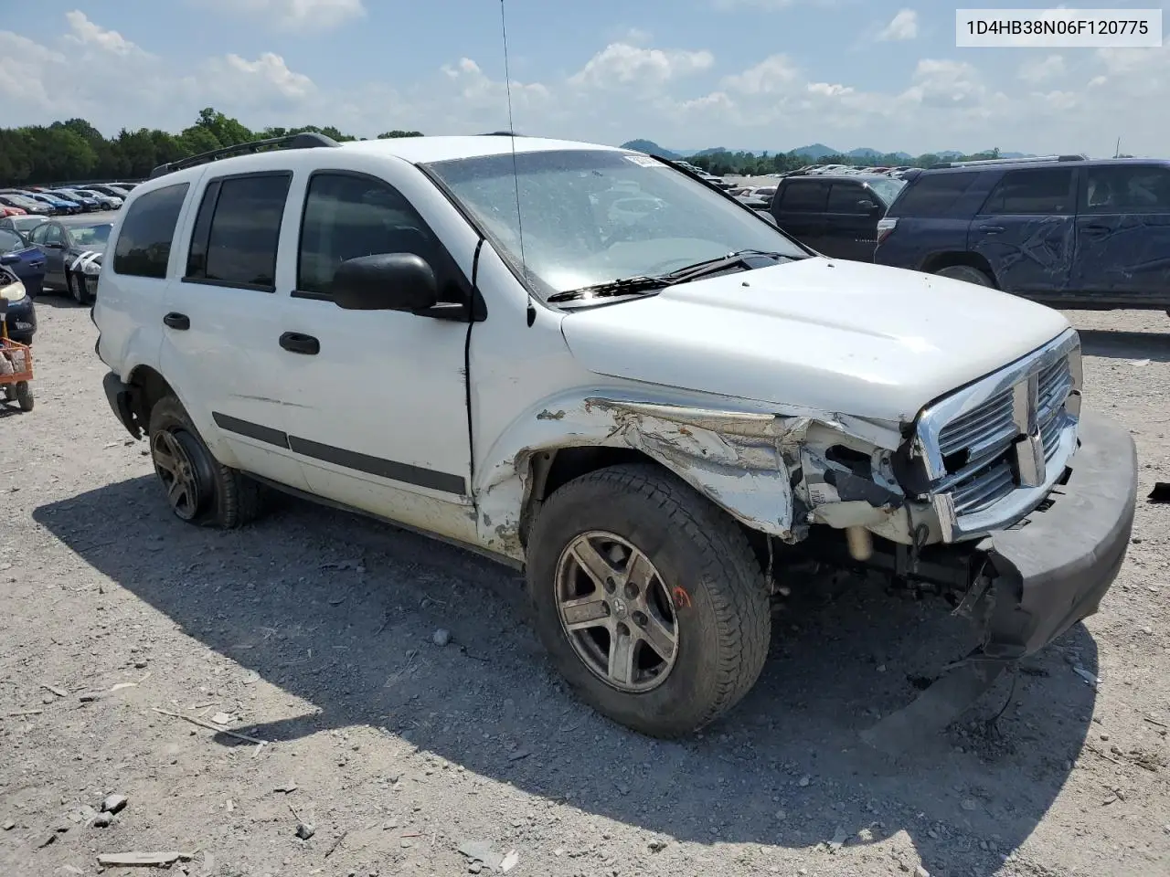 2006 Dodge Durango Sxt VIN: 1D4HB38N06F120775 Lot: 56204195