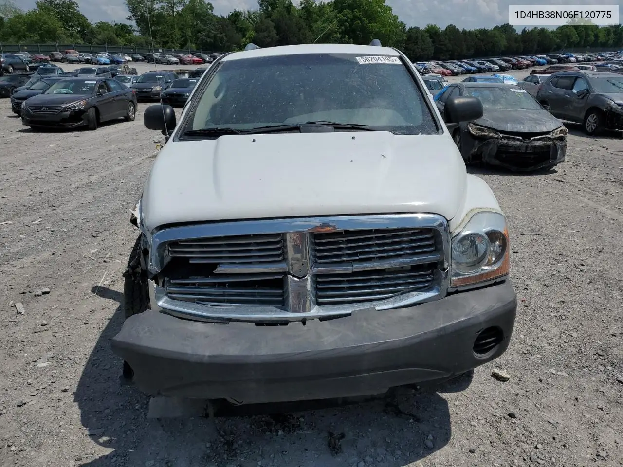 2006 Dodge Durango Sxt VIN: 1D4HB38N06F120775 Lot: 56204195