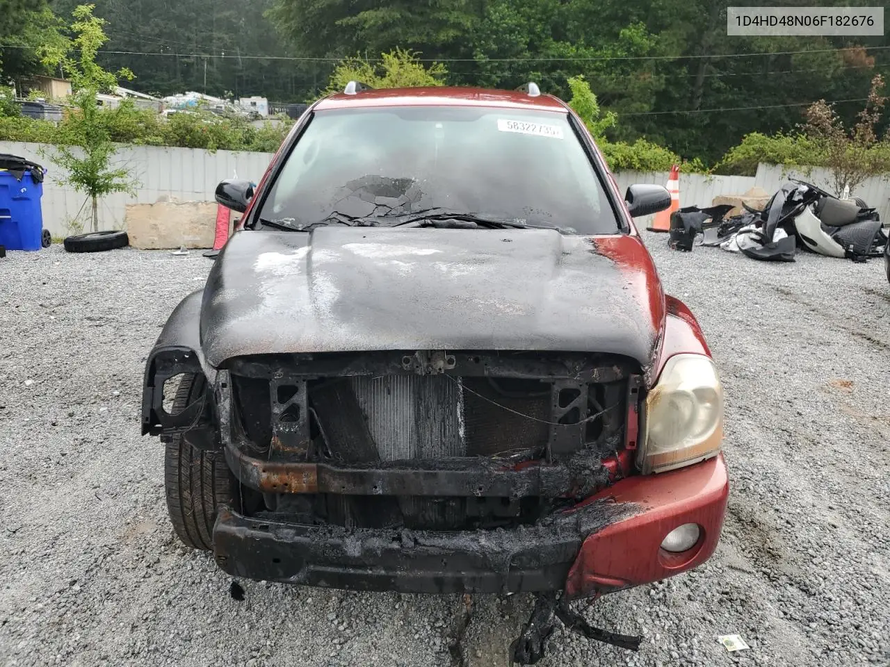 2006 Dodge Durango Slt VIN: 1D4HD48N06F182676 Lot: 58322735
