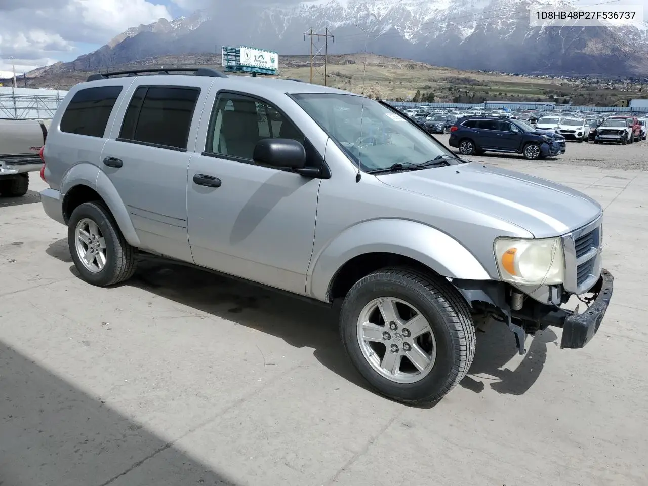 2007 Dodge Durango Slt VIN: 1D8HB48P27F536737 Lot: 51980865